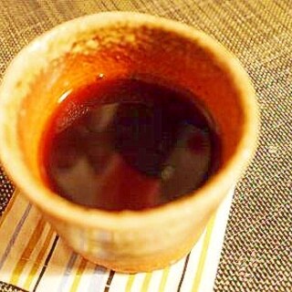 ナッツが止まらない！　梅酒コーヒー♪